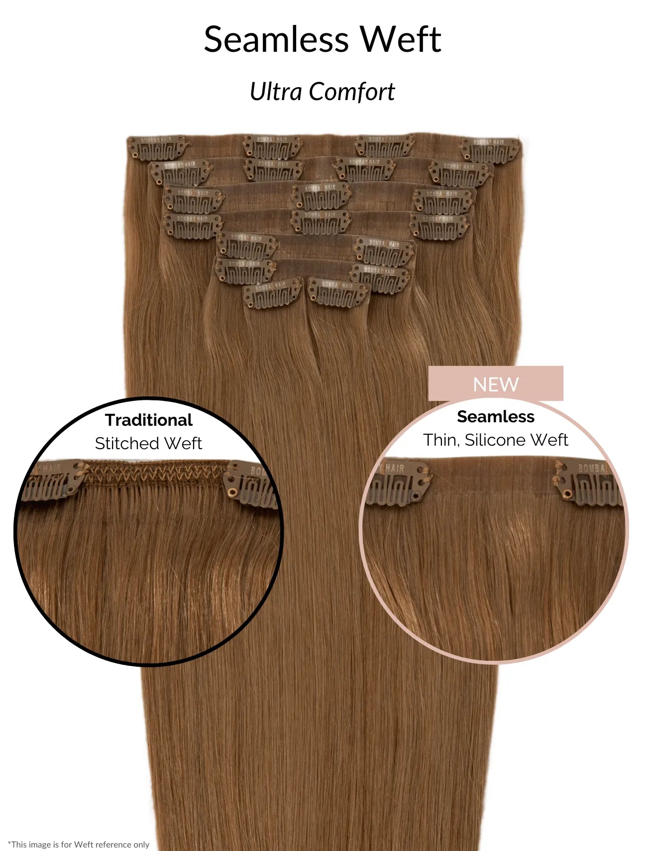Caramel Ash Blend (4/9) Seamless Clip-Ins